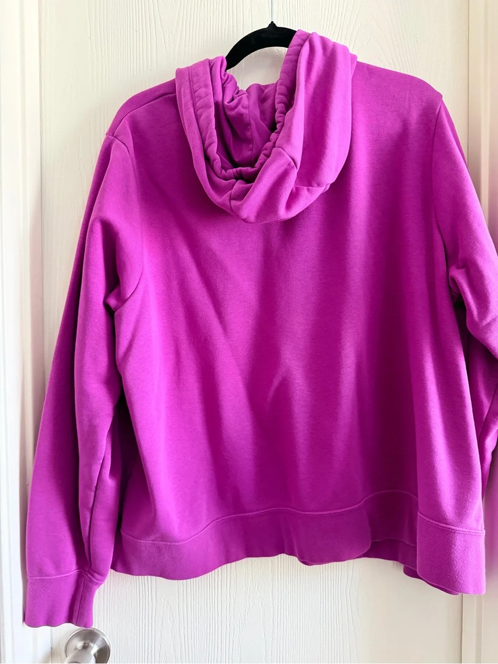 Nike Magenta Pullover Hoodie with Small White Swoosh